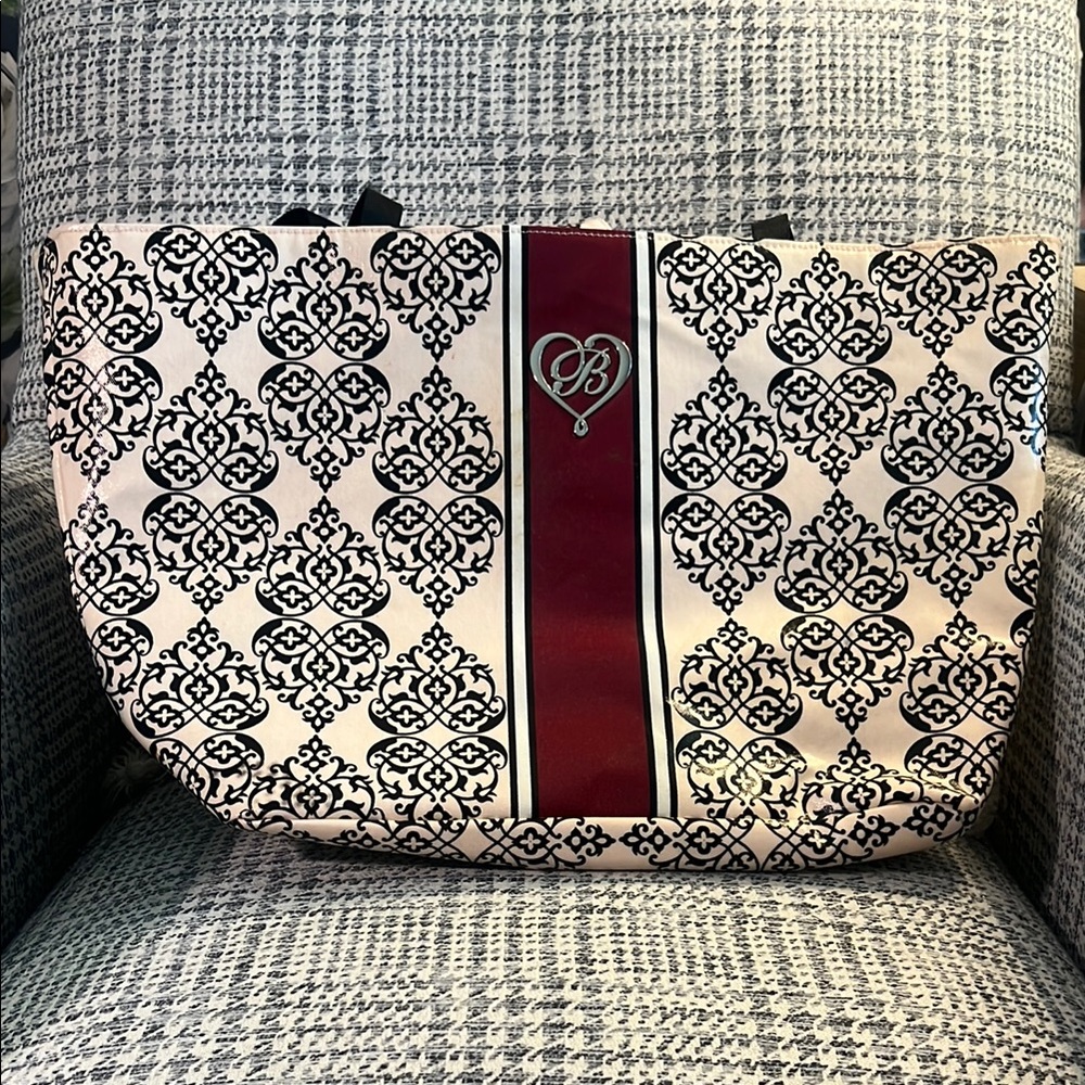 Brighton Black and Red Elegant Tote Bag